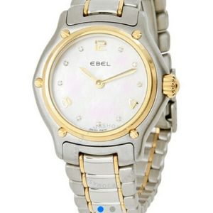 Ebel watch gold, diamond, mother of pearl,  stainless steel